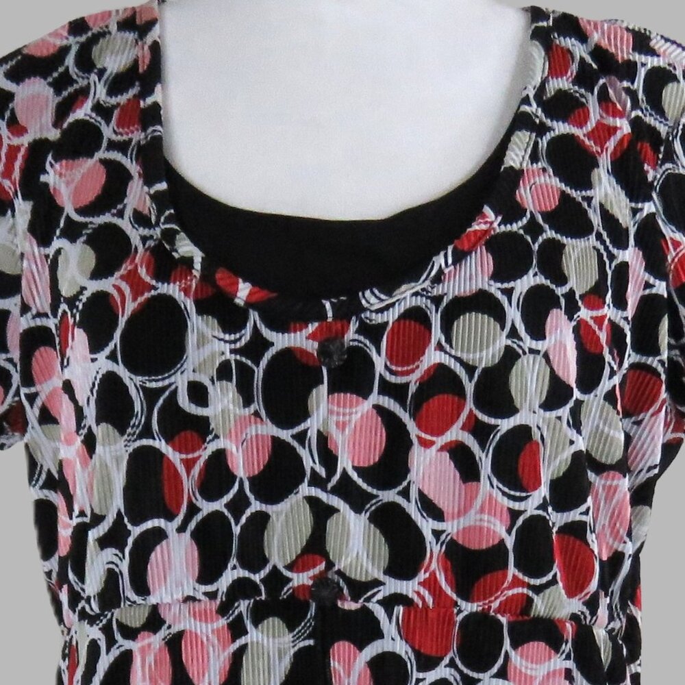 Christopher & Banks Women's Multi-Colored Short-Sleeve Pullover Top Size M C2036